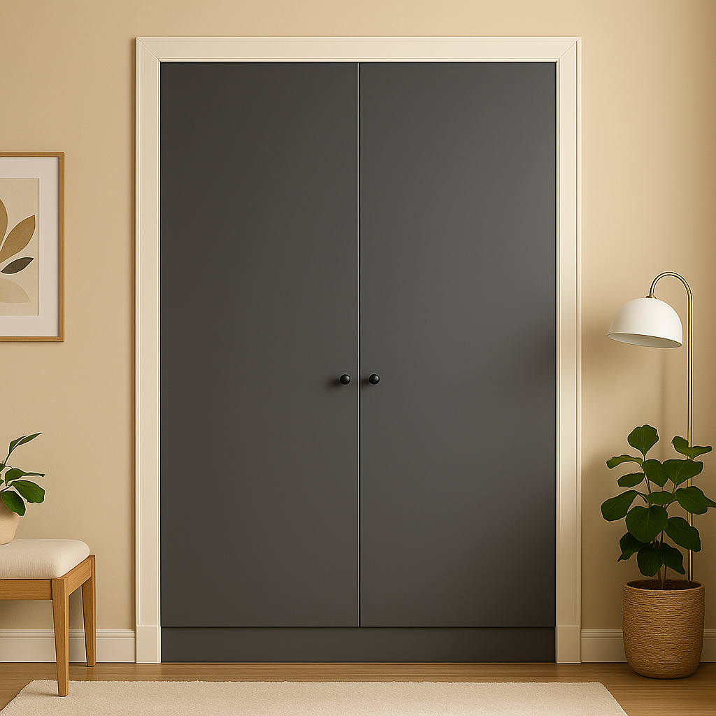 2 Door Front Frame Fitted Wardrobe - Widths Available 800mm - 1400mm 1 - Online Bedrooms