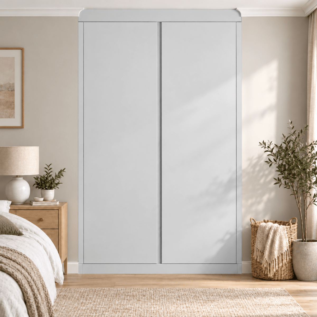 2 Door Handleless Front Frame Fitted Wardrobe - Widths Available 800mm - 1400mm 11 - Online Bedrooms