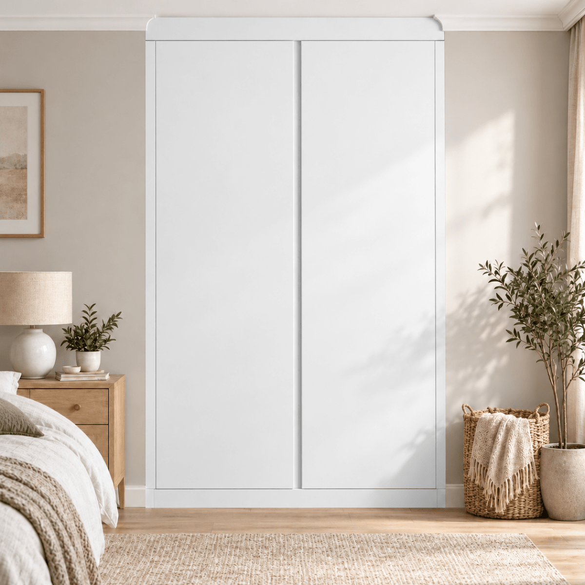 2 Door Handleless Front Frame Fitted Wardrobe - Widths Available 800mm - 1400mm 9 - Online Bedrooms