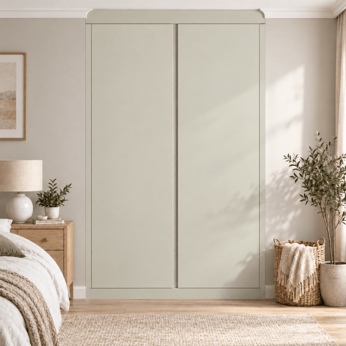 2 Door Handleless Front Frame Fitted Wardrobe - Widths Available 800mm - 1400mm 8 - Online Bedrooms