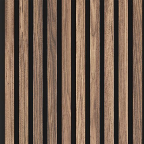 2400mm x 600mm Engineered Real Wood Veneer Slatted MDF Core Wall Panels With Acoustic Felt 3 - Online Bedrooms