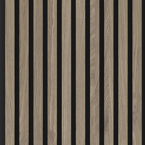 2400mm x 600mm Engineered Real Wood Veneer Slatted MDF Core Wall Panels With Acoustic Felt 1 - Online Bedrooms