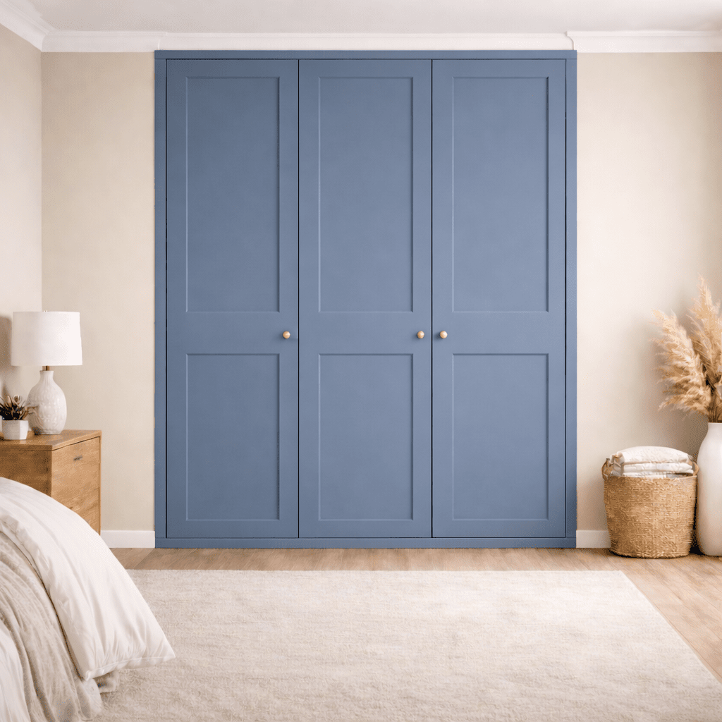 3 Door 2 Panel Shaker Front Frame Fitted Wardrobe - Widths Available 1401mm - 2000mm 13 - Online Bedrooms