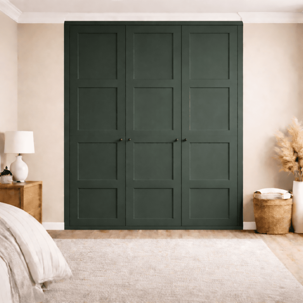 3 Door 4 Panel Shaker Front Frame Fitted Wardrobe - Widths Available 1401mm - 2000mm 10 - Online Bedrooms