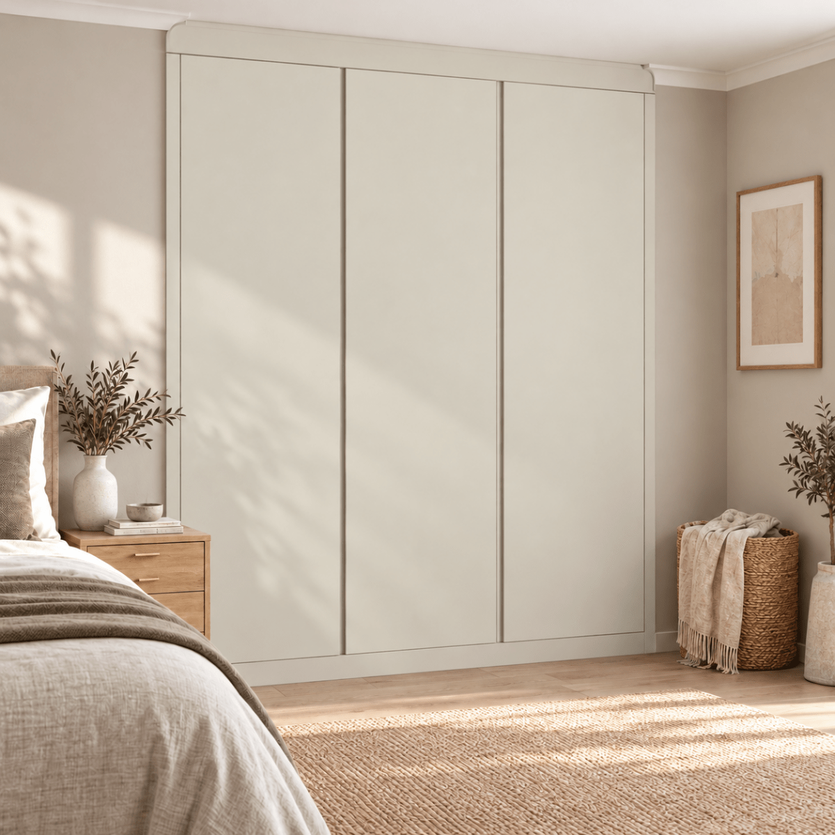 3 Door Handleless Front Frame Fitted Wardrobe - Widths Available 1401mm - 2000mm 11 - Online Bedrooms
