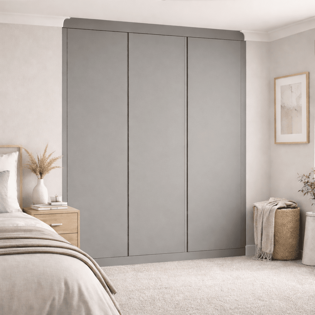 3 Door Handleless Front Frame Fitted Wardrobe - Widths Available 1401mm - 2000mm 7 - Online Bedrooms