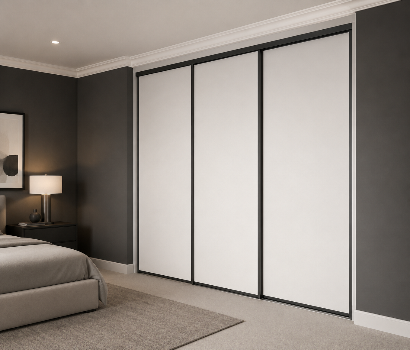 Single Panel Sliding Wardrobe Doors - Widths Available 1893mm - 3105mm