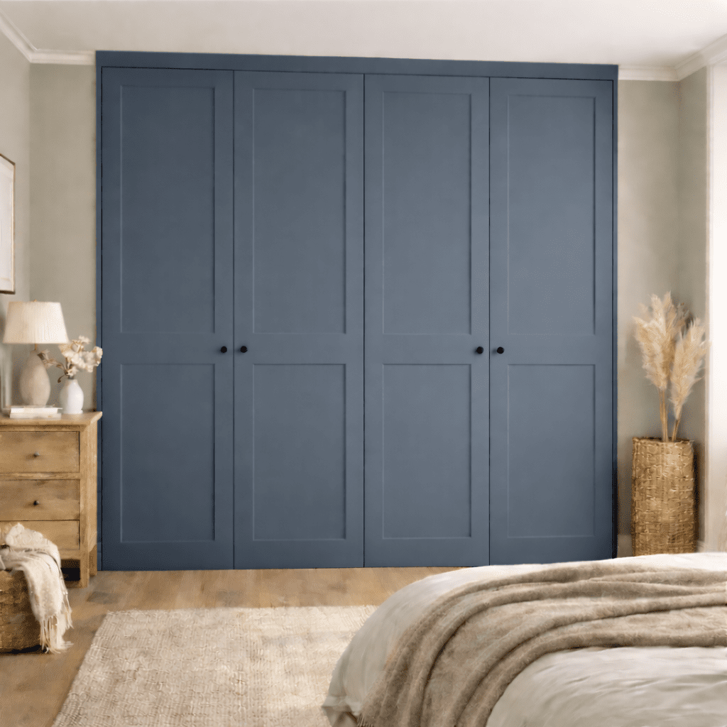 4 Door 2 Panel Shaker Front Frame Fitted Wardrobe - Widths Available 2001 - 2600mm 13 - Online Bedrooms
