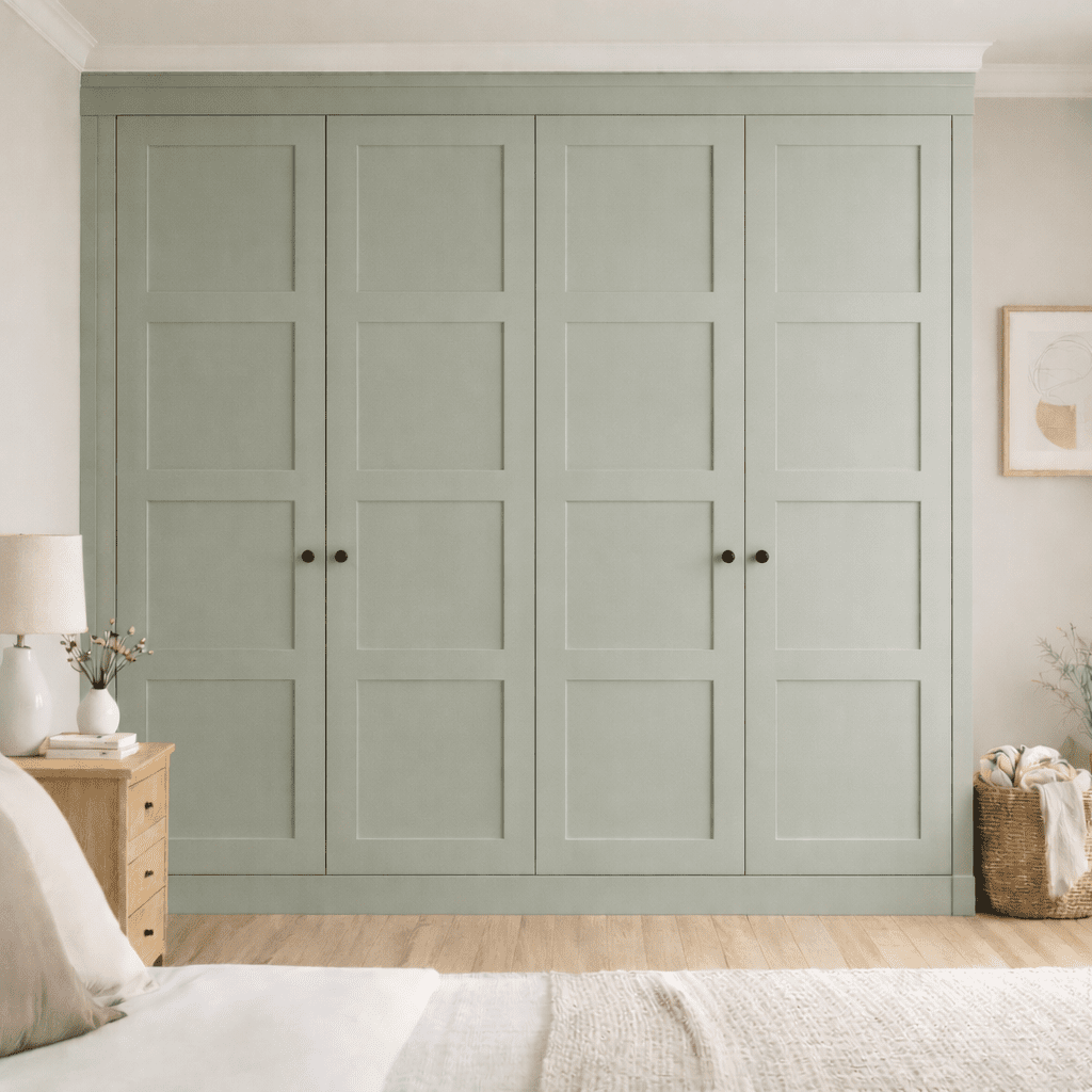 4 Door 4 Panel Shaker Front Frame Fitted Wardrobe - Widths Available 2001 - 2600mm 11 - Online Bedrooms