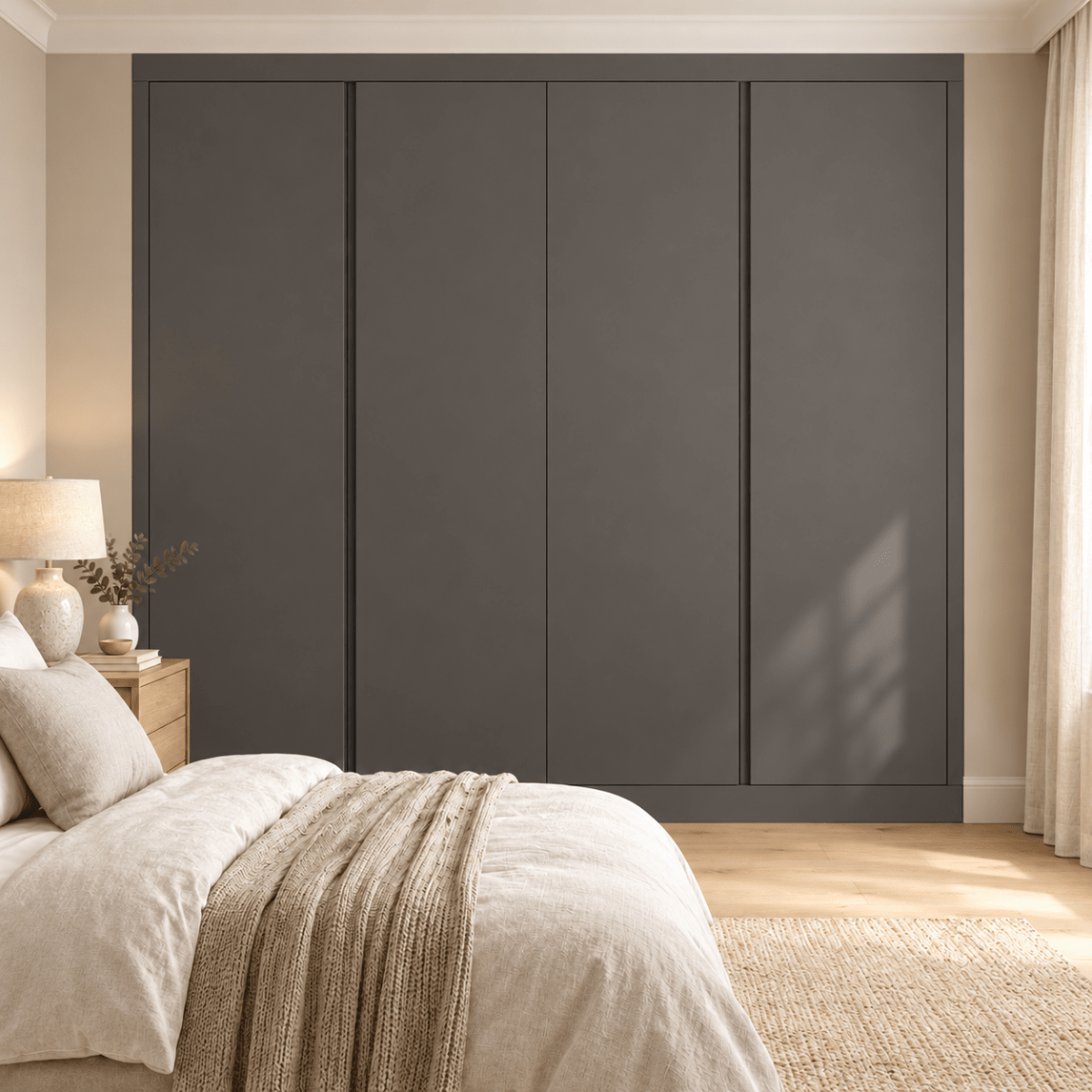 4 Door Handleless Front Frame Fitted Wardrobe - Widths Available 2001 - 2600mm 11 - Online Bedrooms