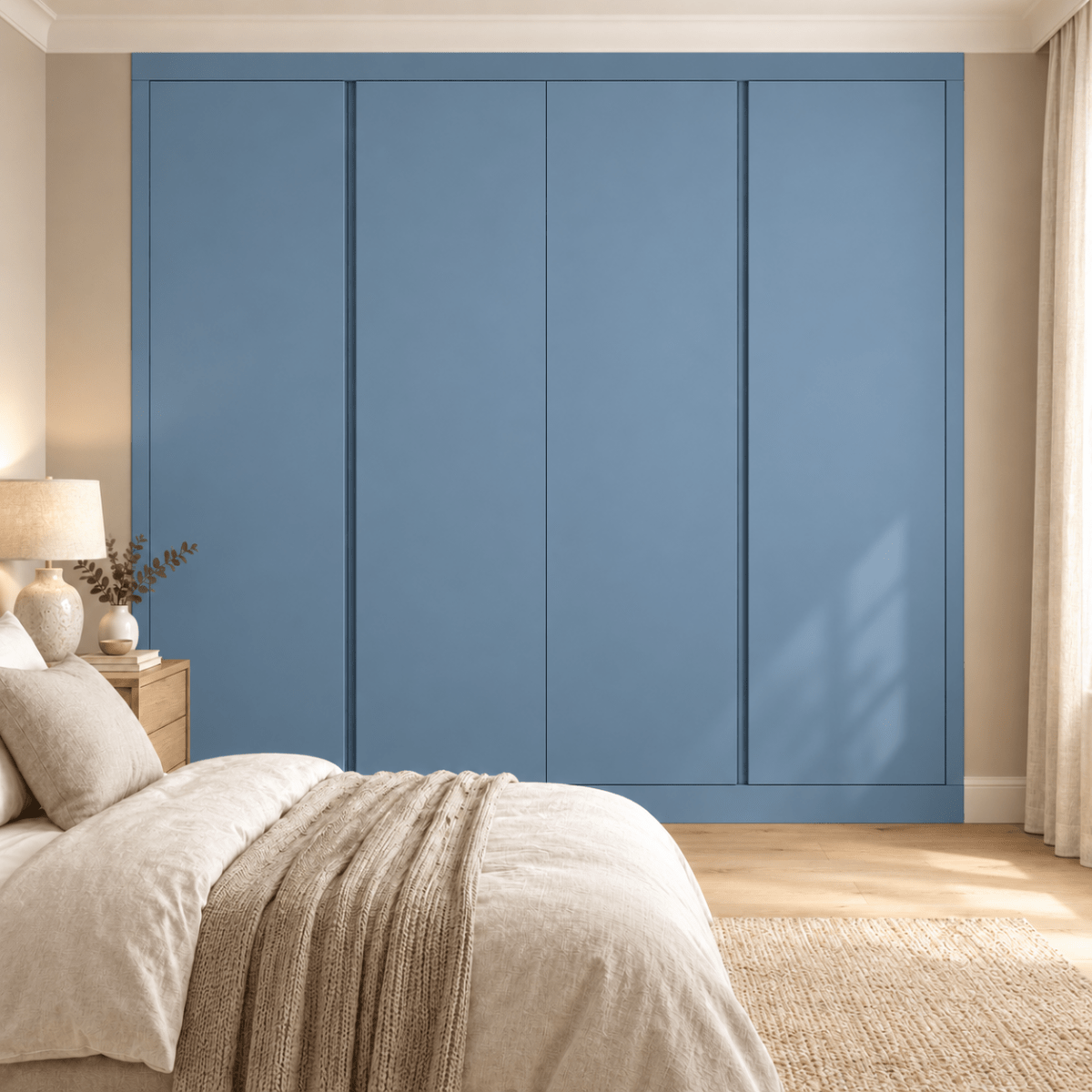 4 Door Handleless Front Frame Fitted Wardrobe - Widths Available 2001 - 2600mm 12 - Online Bedrooms