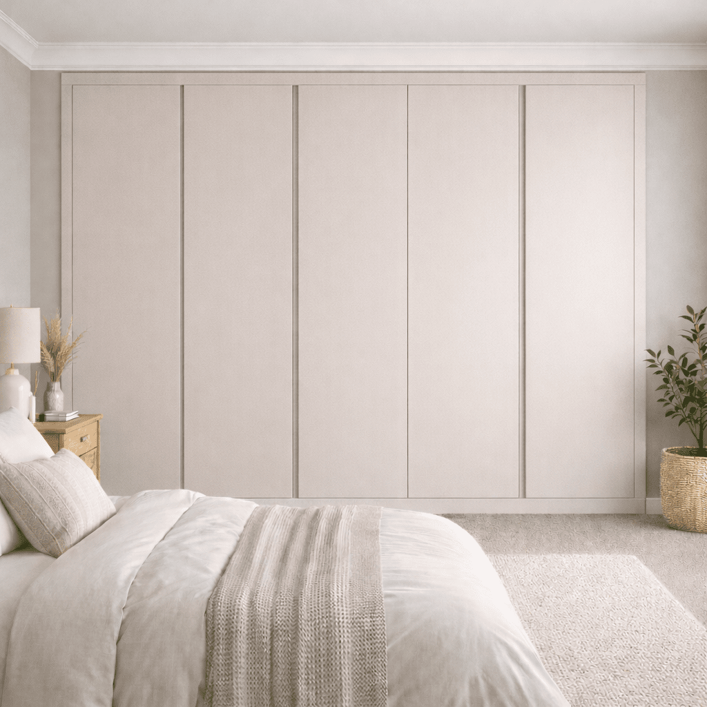 5 Door Handleless Front Frame Fitted Wardrobe - Widths Available 2601 - 3200mm 10 - Online Bedrooms