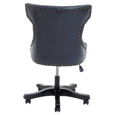 Black Leather Effect Home Office Chair | Walson