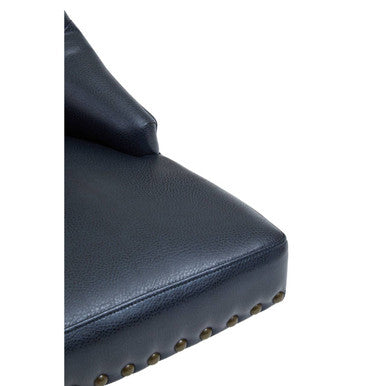 Black Leather Effect Home Office Chair | Walson