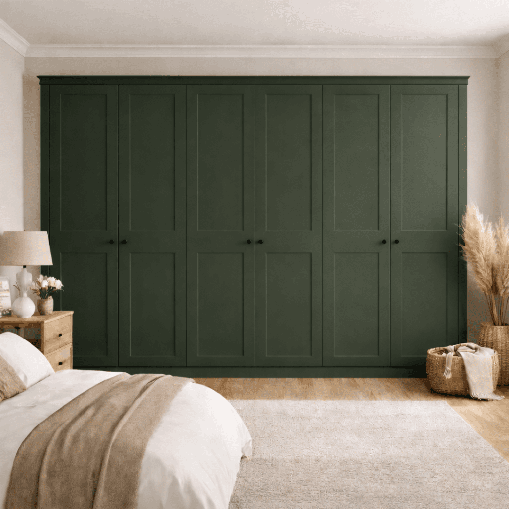 6 Door 2 Panel Shaker Front Frame Fitted Wardrobe - Widths Available 3201 - 3800mm 13 - Online Bedrooms