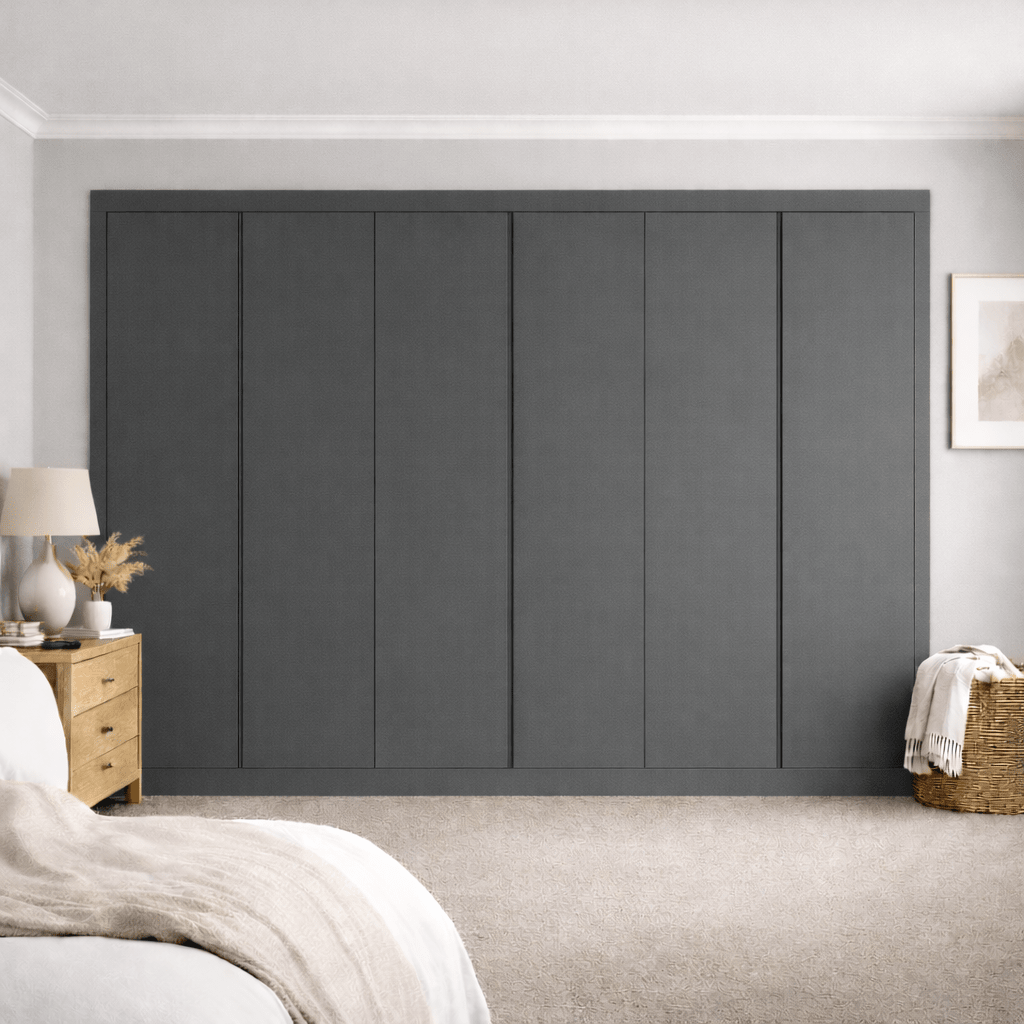 6 Door Handleless Front Frame Fitted Wardrobe - Widths Available 3201 - 3800mm 13 - Online Bedrooms