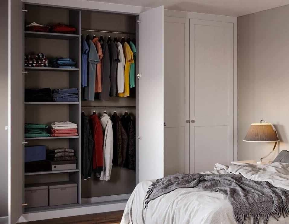 7 Door Face Frame Fitted Wardrobe - Widths Available 3801 - 4400mm 5 - Online Bedrooms