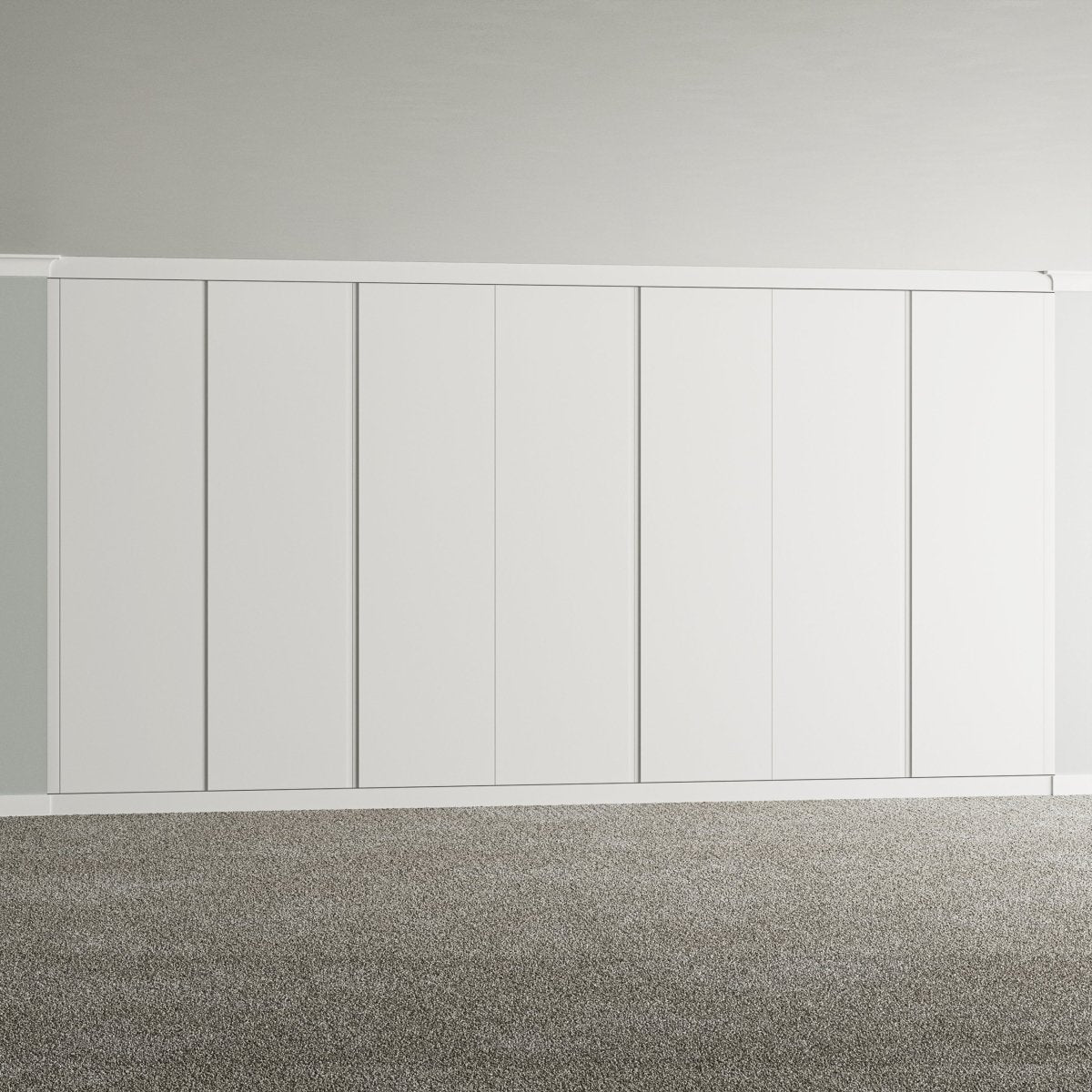 7 Door Face Frame Fitted Wardrobe - Widths Available 3801 - 4400mm 4 - Online Bedrooms