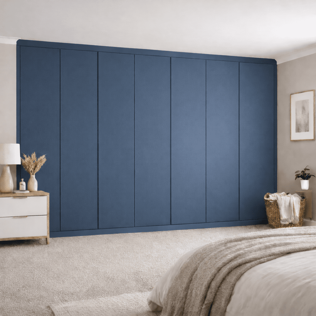 7 Door Handleless Front Frame Fitted Wardrobe - Widths Available 3801 - 4400mm 13 - Online Bedrooms