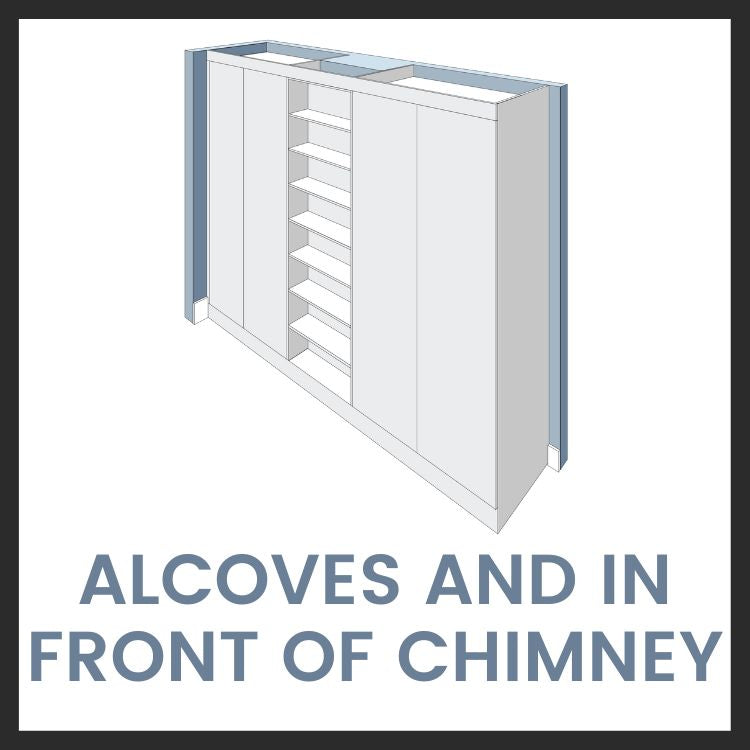 alcoves and in front of chimney quote graphic