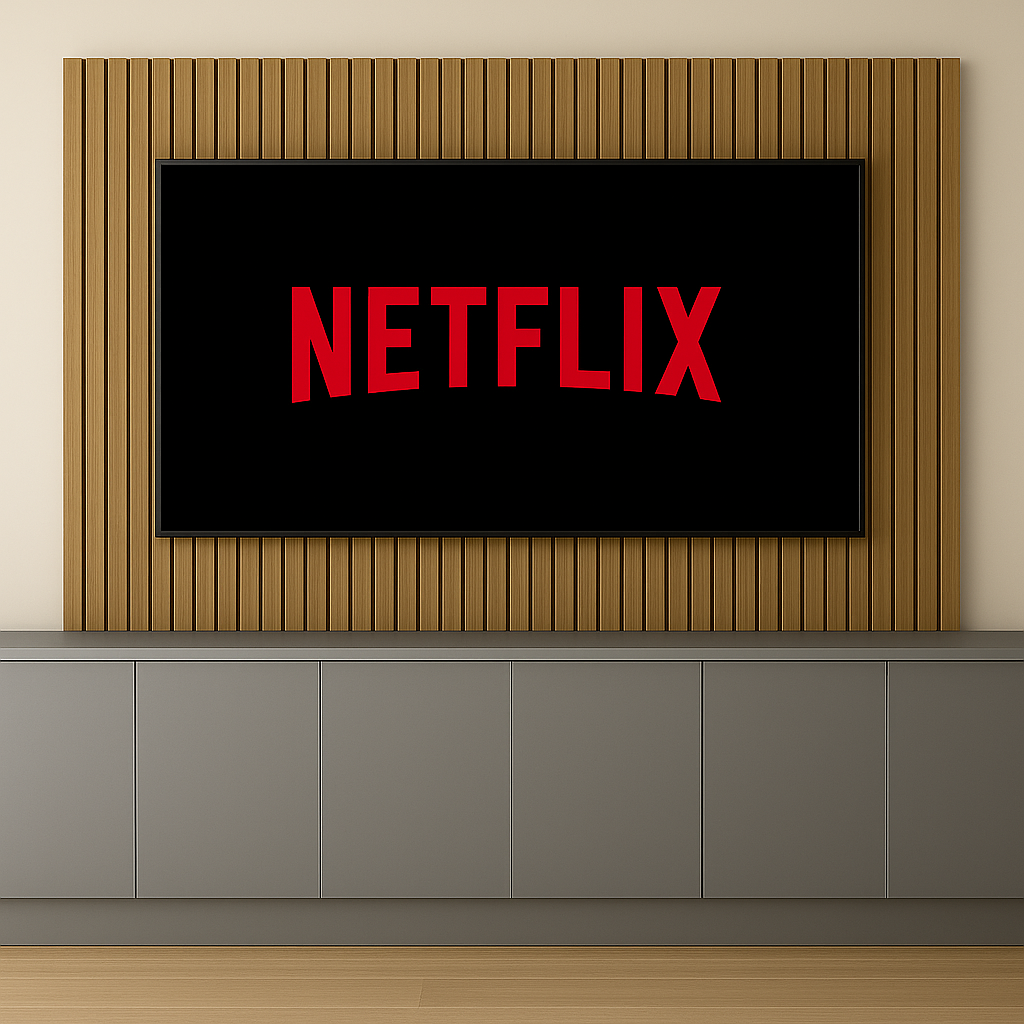 Tall Media Wall Entertainment Base Unit - For Up to 130" TVs