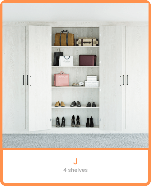 Made-to-measure wardrobe interior module J