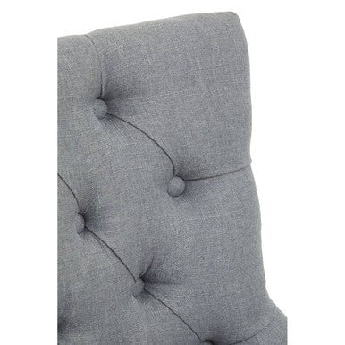 Anita Grey Fabric and Chrome Base Home Office Chair 4 - Online Bedrooms