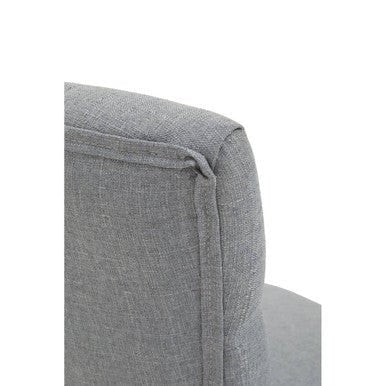 Anita Grey Fabric and Chrome Base Home Office Chair 7 - Online Bedrooms