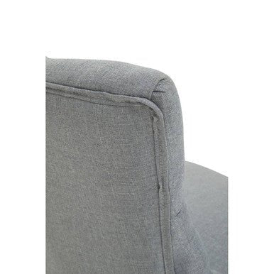 Anita Grey Fabric And Chrome Finish Base Home Office Chair 7 - Online Bedrooms