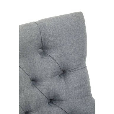 Anita Grey Fabric And Chrome Finish Base Home Office Chair 4 - Online Bedrooms