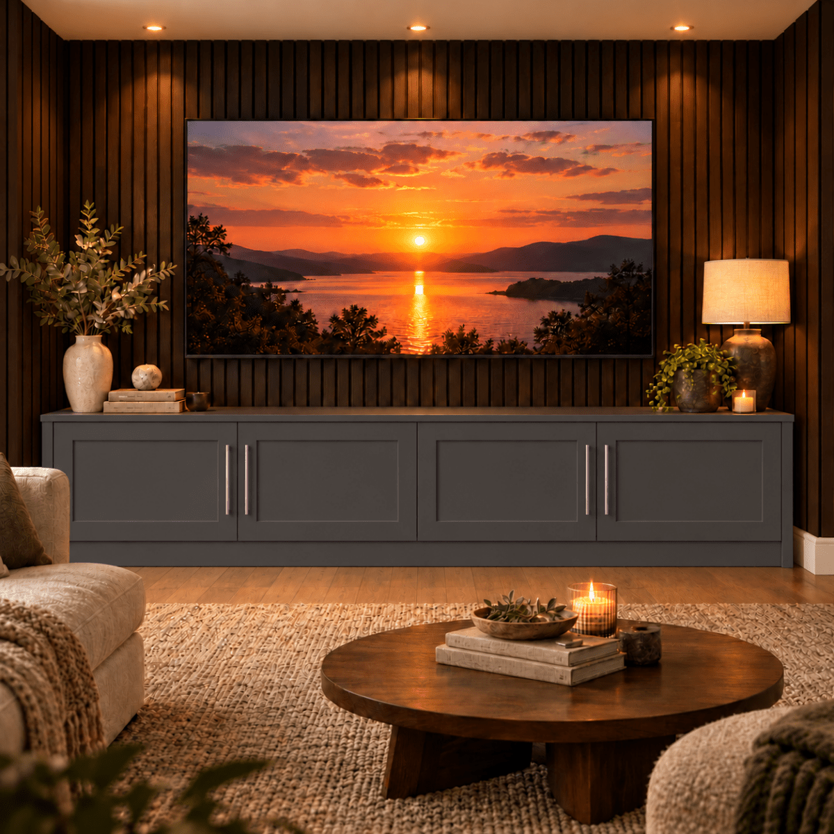 Blyth Shaker Media Wall Base Unit 9 - Online Bedrooms