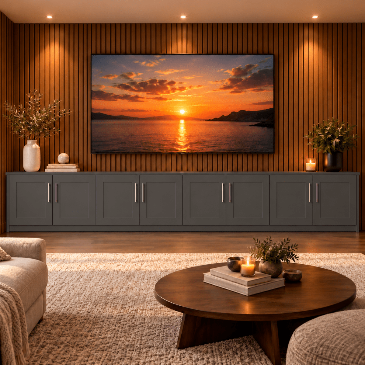 Blyth Tall Shaker Media Wall Base Unit 45 - Online Bedrooms