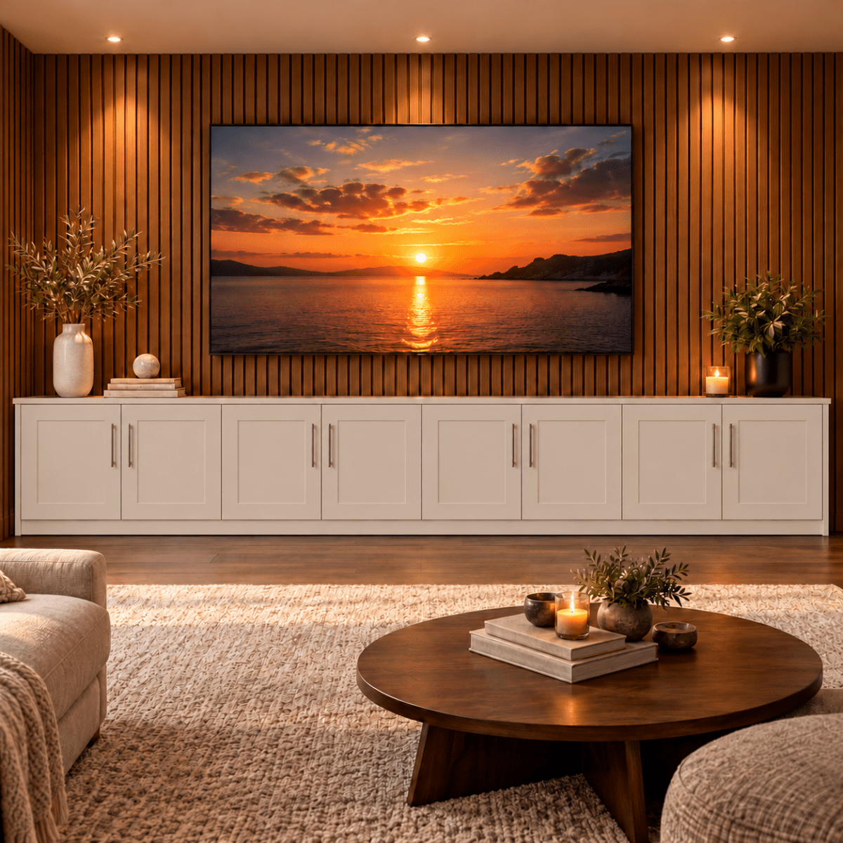 Blyth Tall Shaker Media Wall Base Unit 44 - Online Bedrooms