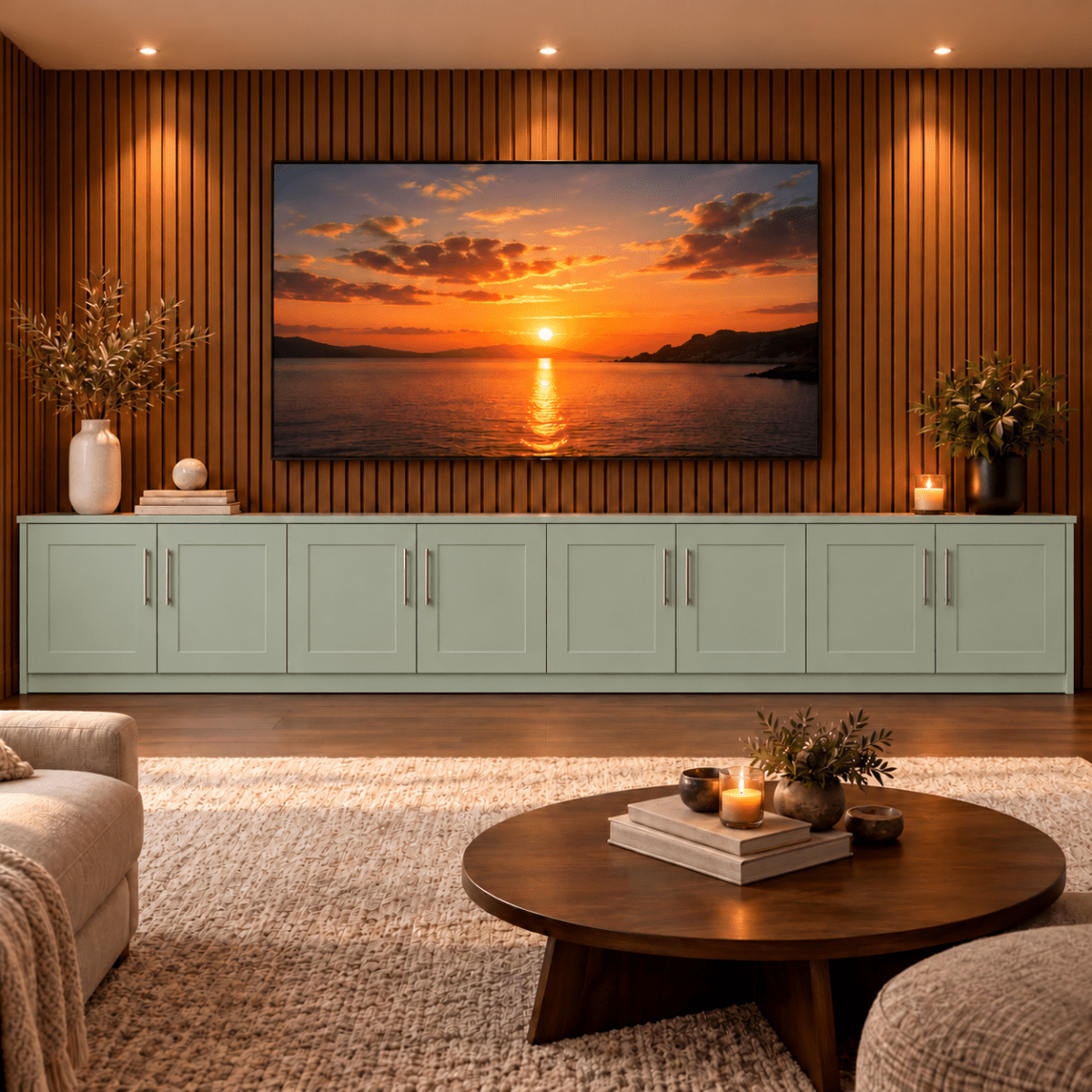 Blyth Tall Shaker Media Wall Base Unit 48 - Online Bedrooms
