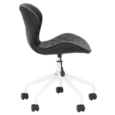 Brent Black And White Home Office Chair 3 - Online Bedrooms