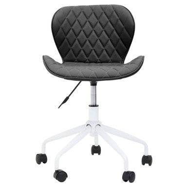 Brent Black And White Home Office Chair 2 - Online Bedrooms