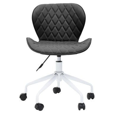 Brent Black And White Home Office Chair 1 - Online Bedrooms