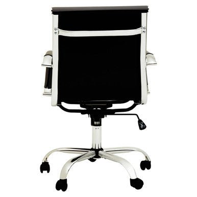 Brent Black Low Back Home Office Chair 4 - Online Bedrooms
