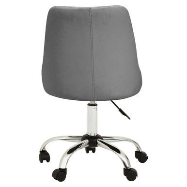 Brent Grey Leather Effect Home Office Chair 3 - Online Bedrooms