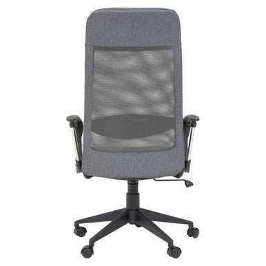 Brent Grey Mesh And Fabric Home Office Chair 4 - Online Bedrooms