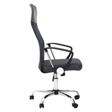 Brent Grey Mesh Home Office Chair 3 - Online Bedrooms
