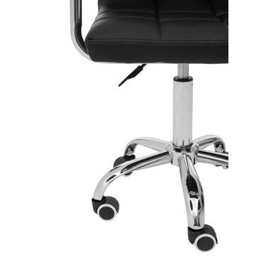 Finn Black Home Office Chair With Swivel Base 6 - Online Bedrooms