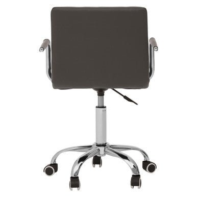 Finn Grey Home Office Chair With Swivel Base 3 - Online Bedrooms