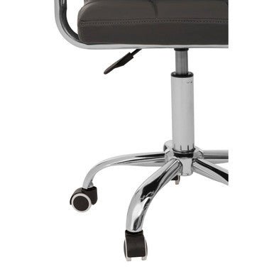 Finn Grey Home Office Chair With Swivel Base 7 - Online Bedrooms