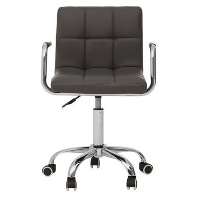Finn Grey Home Office Chair With Swivel Base 1 - Online Bedrooms
