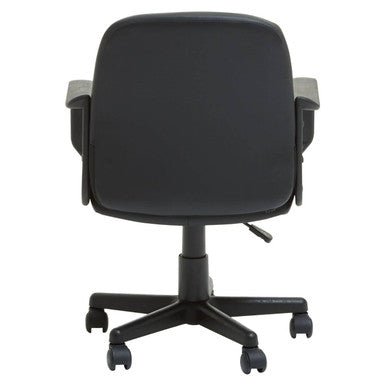 Flint Black Pu Home Office Chair 3 - Online Bedrooms