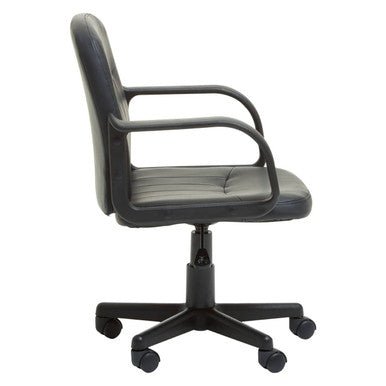 Flint Black Pu Home Office Chair 2 - Online Bedrooms