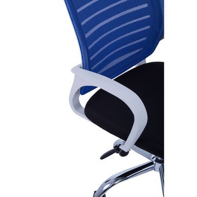 Fredrick Blue Home Office Chair 4 - Online Bedrooms