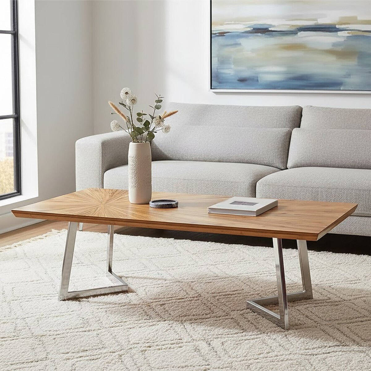 Gabar Natural Bamboo Coffee Table 1 - Online Bedrooms