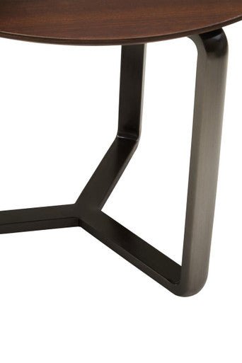 Imperia Brown Veneer and Ceramic 2 Tier Round Coffee Table 8 - Online Bedrooms